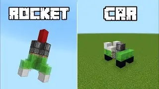 how to make a working rocket and car in minecraft