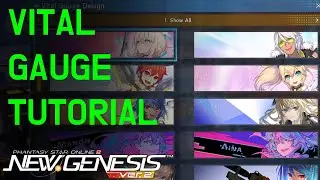 PSO2:NGS How to change your Vital Gauge (Hp / PP Bar) & where to get them Tutorial