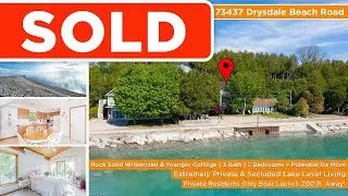 SOLD: Lakefront Cottage at Lake Level | Best Price | Best Lake View | 73624 Drysdale Beach Road