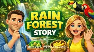Rainforest Adventure Story | Easy English Listening Practice for Beginners
