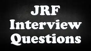 JRF Interview Questions