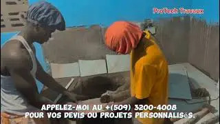 Tuto | Pose du carrelage sur un &eacute;vier en b&eacute;ton - r&eacute;sultat impeccable 