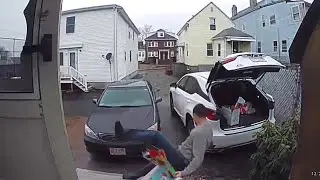 Ring Camera Catches Epic Stairs Fail || WooGlobe Funnies