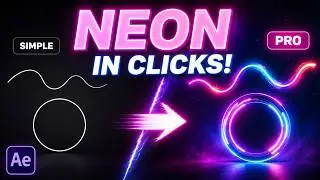Animate Neon Lines with Just two clicks | After Effects tutorial