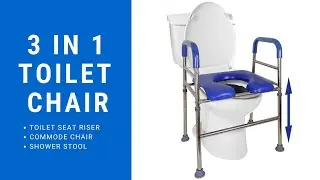 How to Install The Padded Raised Toilet Seat Commode and Shower Chair for Elderly by IdeaEuropa