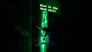 Glow in the dark wall #shorts #diy