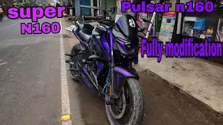 Pulsar n160 fully modified| super n160 | all accessories available| super bike looking