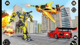 Amazing Flying Car Robot Part-4 | Rescue City Transformation Simulator Android GamePlay