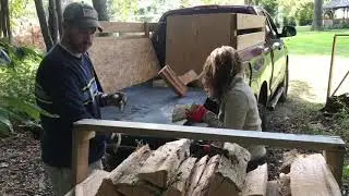 Firewood unloader upgrade!