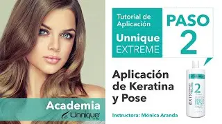 Keratina Unnique® Extreme / PASO 2.- Aplicación de Keratina y Pose