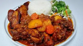 🇬🇾 Best guyanese chicken stew/ stewed chicken | full recipe