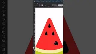 Water Melon Design in Illustrator 🍉 | Tutorial