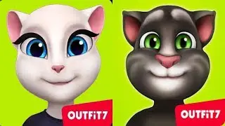My Talking TOM Level 1 Vs My Talking Angela Level 1*Gameplay make for Kid #324