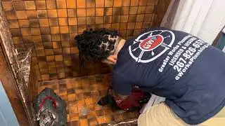 How to fix slow draining shower !