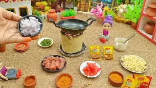 Miniature Chicken Maggi Recipe | Tiny Maggi Masala | Miniature Cooking | Maggi | Mini Food Park