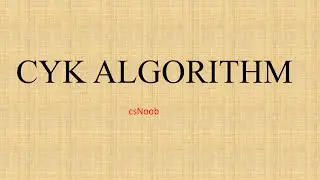 CYK Algorithm