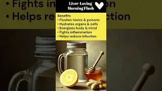 Lemon Ginger Detox Drink | Liver Cleanse & Morning Flush #MorningDetox #NaturalHealing #LiverFlush
