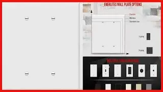 ENERLITES Double Blank Outlet Cover, Gloss Finish, Two Gang Blank Wall Plate
