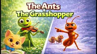 The Ants and the Grasshopper 🐜🦗 | Aesop&rsquo;s Fable | Moral Story for Kids