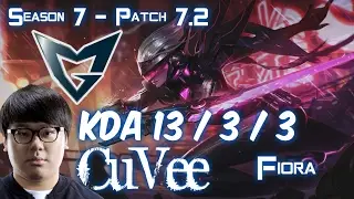 SSG CuVee FIORA vs MAOKAI Top - Patch 7.2 KR Ranked