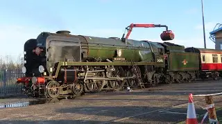 The Christmas White Rose around York with 34046 'Braunton' | 19th December 2020