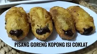TIPS WAJIB! Cara Bikin Pisang Goreng Kopong Isi Coklat yang Kopong Sempurna!