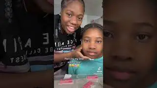 Vickey Cathey pierced her Sister nose without mom permission 🥹 #shorts