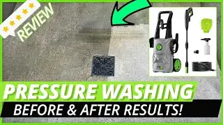 Satisfying Pressure Washing Before and After | Patio & Siding Cleaning Review Results