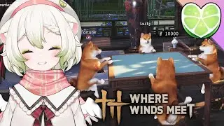 Dogs playing Mahjong || Laimu Plays Where Winds Meet (PART 3)