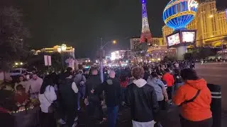 [ Day 1] Vegas Night Adventures: Iconic Spots, Fountain Shows, and Crazy Crowds.