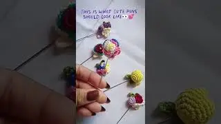 crochet flower cute brooch #crochet