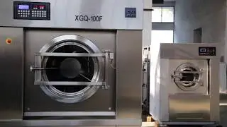 Industrial Fully Automatic Laundry Washing Machine Commercial  Washing Extractor Equipment