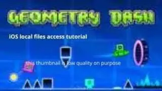 How to Access Local Files of Geometry dash on iOS (2022) (Jailbreak needed :/)