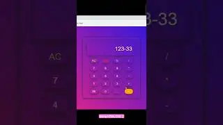 Calculator project using HTML CSS javascript| Functional project calculator| 