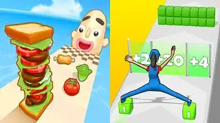 Sandwich Runner VS Cargo Skates - All Levels Gameplay Android, ios (Part 140)