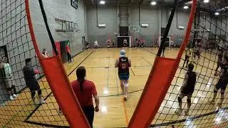 Court 3 - Week 4 - Mixed Foam BYOT - Club Dodgeball League - Angle 1