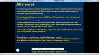 Multi statement table valued functions in sql server   Part 32