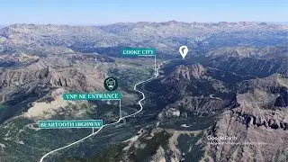 Satellite Map Video for 708 US Highway 212 | Cooke City, Montana