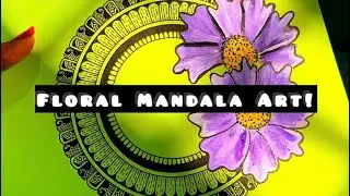 Easy floral Mandala Art #yt #art #ytviral #viralvideo #painting #easy #mandala 