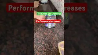 New pre workout total war review with after use #preworkout#totalwar #workoutmotivation #training
