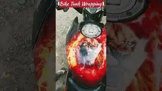 BIKE TANK WRAPPING #bike #automobile #rpstickers #motorcycle #sportsbike #heromotoco #love #apache