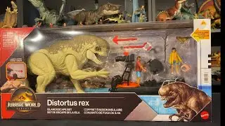 Jurassic World Rebirth Distortus rex Island Escape Set Unboxing and Review
