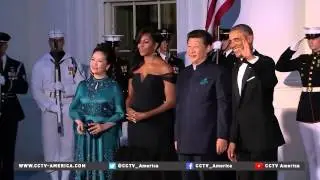 Xi arrival at White House state dinner
