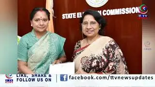 kalvakuntla Kavitha Meets Election Commissioner