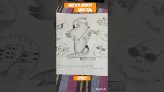 #diy#swachhbharat Abhigyan chart#b.ed scout project #drawing#viral video