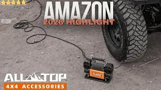 ALL-TOP 12V Portable Air Compressor Kit 🚙 Heavy-Duty Inflator for Off-Road & RVs!