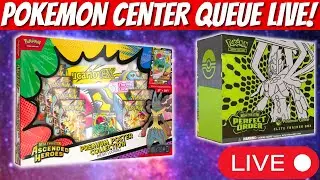 Pokemon Center Queue LIVE NOW! What's Dropping?!