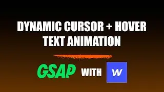 GSAP Custom Cursor + Scramble Text on Hover — Easy Webflow & JavaScript Tutorial (Step-by-Step)