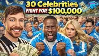 30 Celebrities fight for $1,000,00 dollars 💵 || (HINDI DUBBED) @MrBeast 