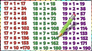 Table of 17 to 19 | Table of Zero to Ten | Table (03/12/24) multiplication | 2 to 4 Tables Learning